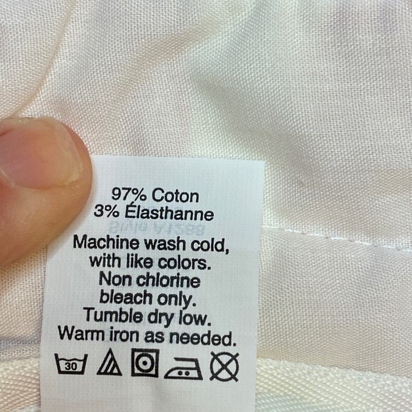 J.Crew Red & White Stripe Stretch Side Zip 4” Shorts - Like New - Size 8 - Picture 6 of 9